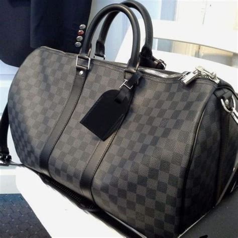 louis vuitton gym bag black|real Louis Vuitton duffle bag.